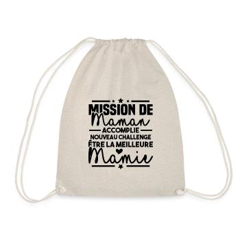 Mission maman accomplie - future meilleure mamie - Sac de sport léger - nature - Devant