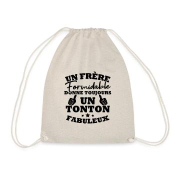 Frère formidable donne toujours un tonton fabuleux - Sac de sport léger - nature - Devant