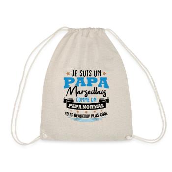 Je suis un Papa Marseillais - Sac de sport léger - nature - Devant
