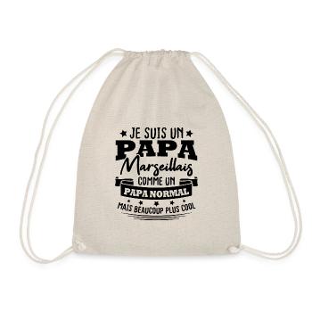 Je suis un Papa Marseillais - Sac de sport léger - nature - Devant