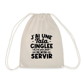 J ai une tata cinglée - Sac de sport léger - nature - Devant