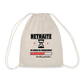 Bientôt à la retraite,futur Retraité,Retraitée - Sac de sport léger - nature - Devant