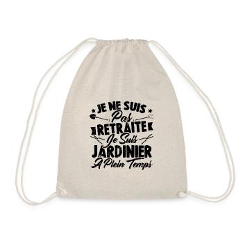 Je ne suis pas retraité je suis jardinier - Sac de sport léger - nature - Devant