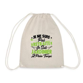 Je ne suis pas retraité je suis jardinier - Sac de sport léger - nature - Devant