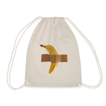 Banana Fruit on tape Banane mit Klebeband - Turnbeutel - Natur - Vorne
