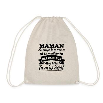 Maman j'ai essayé de te trouver meilleur cadeaux - Sac de sport léger - nature - Devant