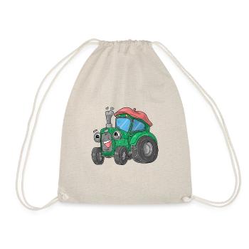 Traktor mit Gesicht - Turnbeutel - Natur - Vorne