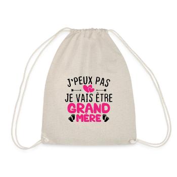 Je peux pas je vais être grand mère - Sac de sport léger - nature - Devant