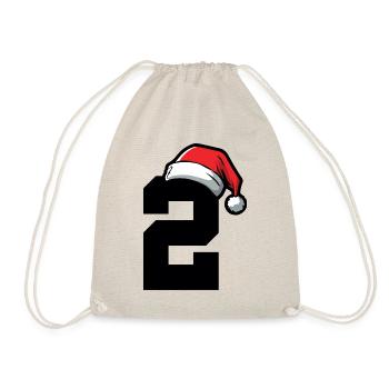2 Numéro de Noël - Sac de sport léger - nature - Devant