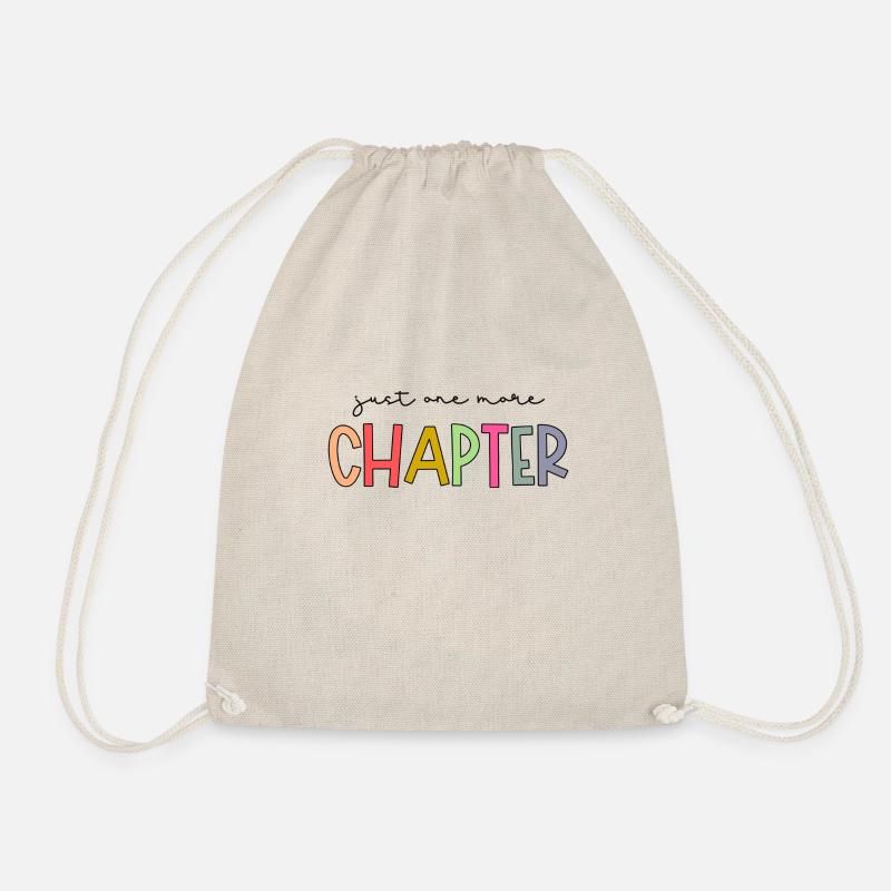 just one more chapter bunter Text -Buchliebhaber - Turnbeutel - Natur