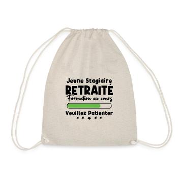 Jeune stagiaire retraité formation en cours - Sac de sport léger - nature - Devant