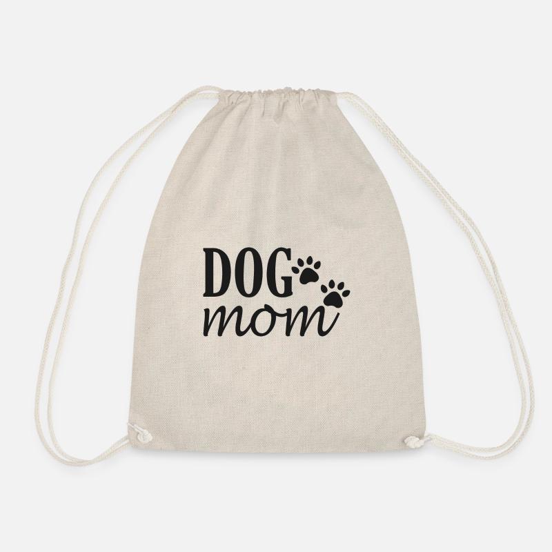 dog mom - Turnbeutel - Natur