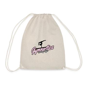 Gymnastique - La gymnastique, c'est ma vie - gymnaste - Sac de sport léger - nature - Devant