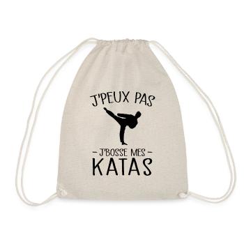 Je Peux Pas Je Bosse Mes Katas - Sac de sport léger - nature - Devant
