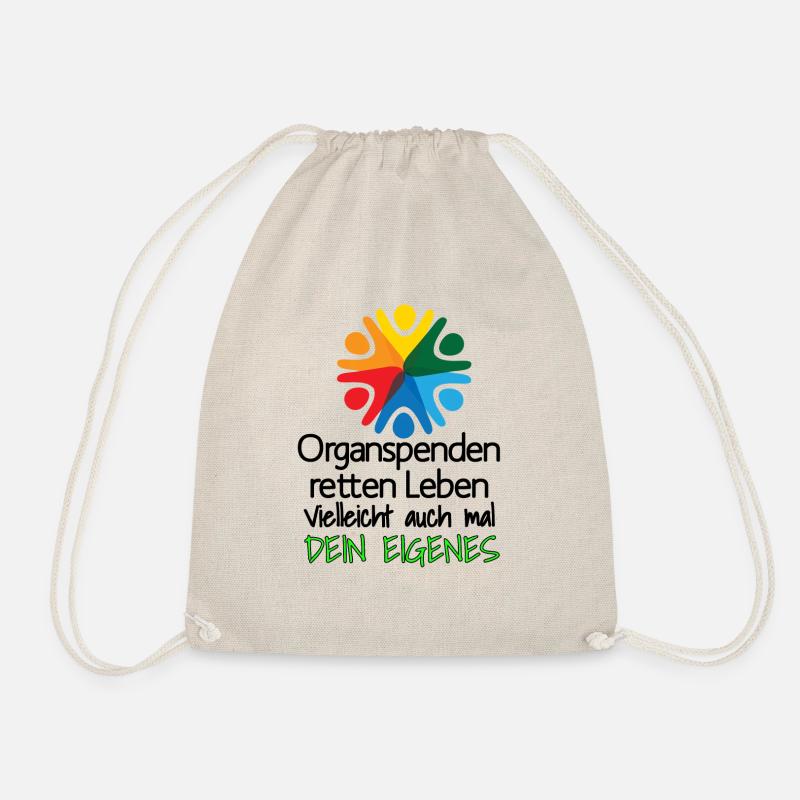 Organspenden retten Leben 22 - Turnbeutel - Natur