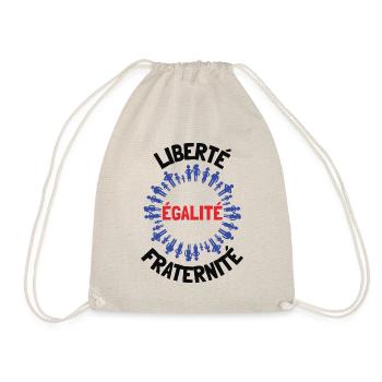 Liberté égalité fraternité - Sac de sport léger - nature - Devant