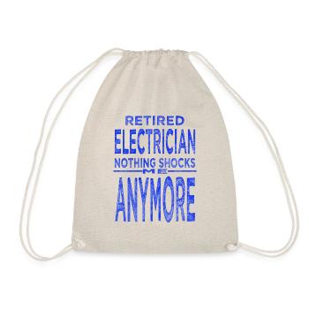 engineer computer birthday present electric wire - Drawstring Bag - nature - Front