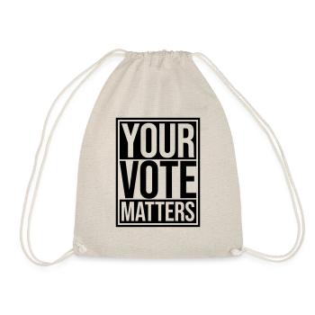 votre vote compte citation - Sac de sport léger - nature - Devant