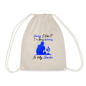 Hobby Gardener Nature Gardening Ironic Quote - Drawstring Bag - nature - Front