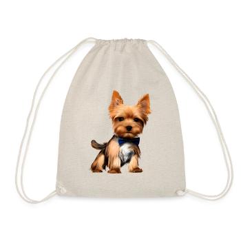 Dog Owner Yorkshire Terrier Puppy Dog - Drawstring Bag - nature - Front