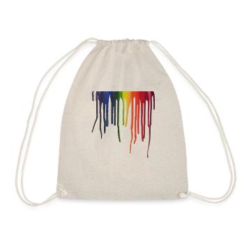 Faden Regenbogen - Turnbeutel - Natur - Vorne