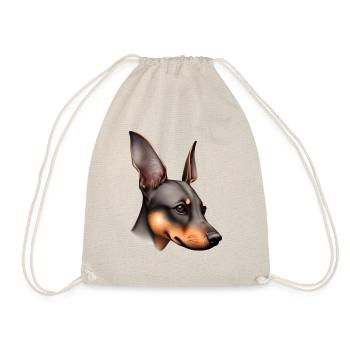 Doberman Doberman chiot chien Doberman dresseur - Sac de sport léger - nature - Devant