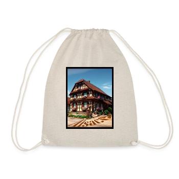 Alsatian House Digital Painting - Drawstring Bag - nature - Front