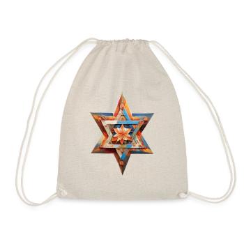 Israel Stand with Israel - Drawstring Bag - nature - Front