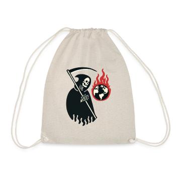 Future of the Earth Climate Change Halloween - Drawstring Bag - nature - Front