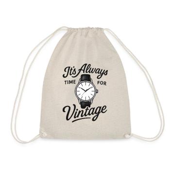 A great design for watchmakers and watch collectors - Drawstring Bag - nature - Front