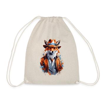 Renard avec chapeau - Sac de sport léger - nature - Devant