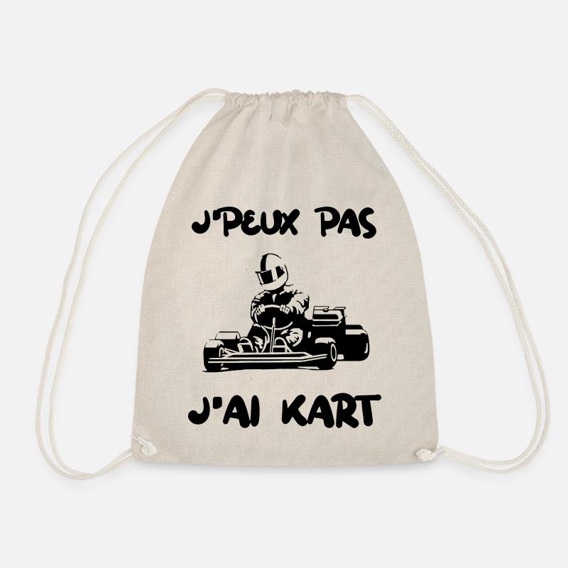 I can not go - Drawstring Bag - nature