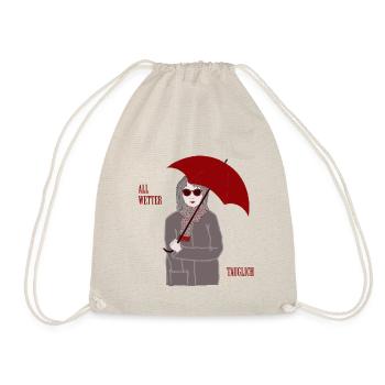 Prêt pour tous les temps, automne, parapluie, bronzage - Sac de sport léger - nature - Devant