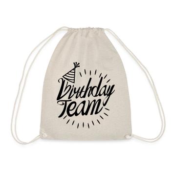 Birthday Team Birthday Child Birthday Party - Drawstring Bag - nature - Front