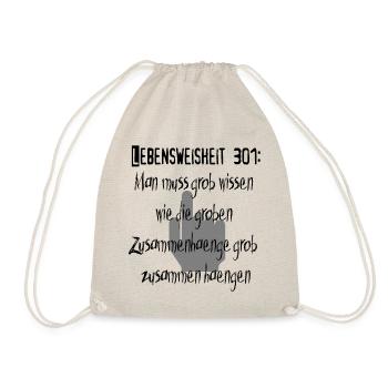 Lebensweisheit 301 - Turnbeutel - Natur - Vorne