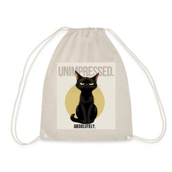 NOT TODAY Sarcastic Black Cat Design - Turnbeutel - Natur - Vorne