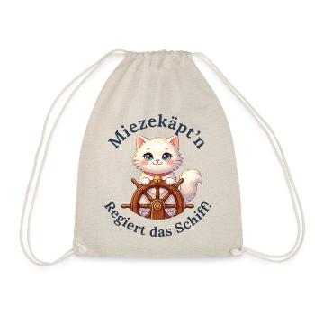 Miezekäpt'n regiert das Schiff - Turnbeutel - Natur - Vorne