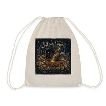 Lost in the Cosmos Vintage Poster Starry Sky - Drawstring Bag - nature - Front