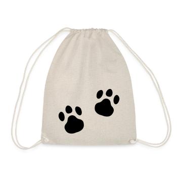 Paw print Meow Paw Gift Idea Cat - Sac de sport léger - nature - Devant