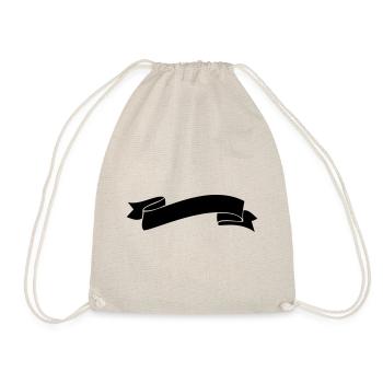 banderole icon ribbon element - Drawstring Bag - nature - Front