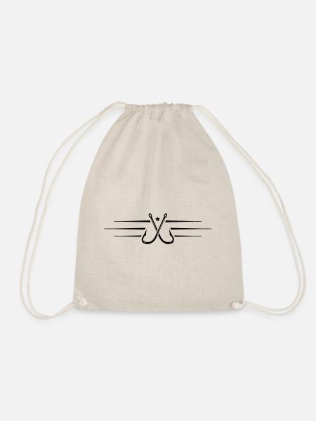 angelhaken symbol linie - Turnbeutel - Natur
