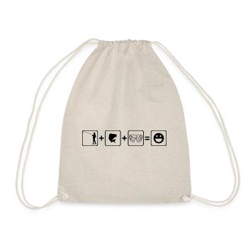 Fishing Fish Beer Joy - Drawstring Bag - nature - Front