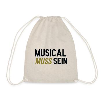 Musical muss sein - Turnbeutel - Natur - Vorne