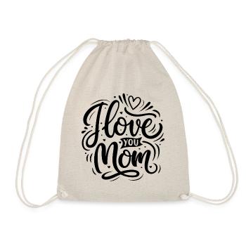 Je t’aime maman - Bonne fête des mères - Sac de sport léger - nature - Devant
