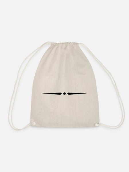 Star Line Element Stroke - Drawstring Bag - nature