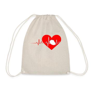 My Heart beats for Reunion Island - Drawstring Bag - nature - Front