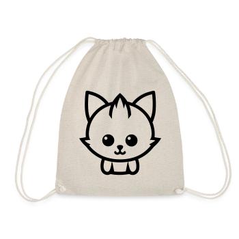 Fox - Drawstring Bag - nature - Front