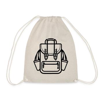 Backpack - Drawstring Bag - nature - Front