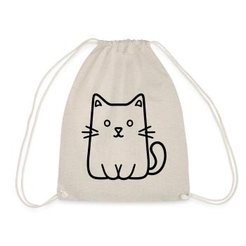kitten - Drawstring Bag - nature - Front