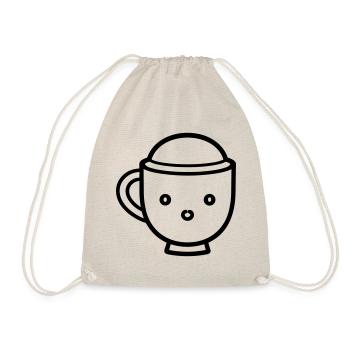 Kaffeebecher - Turnbeutel - Natur - Vorne